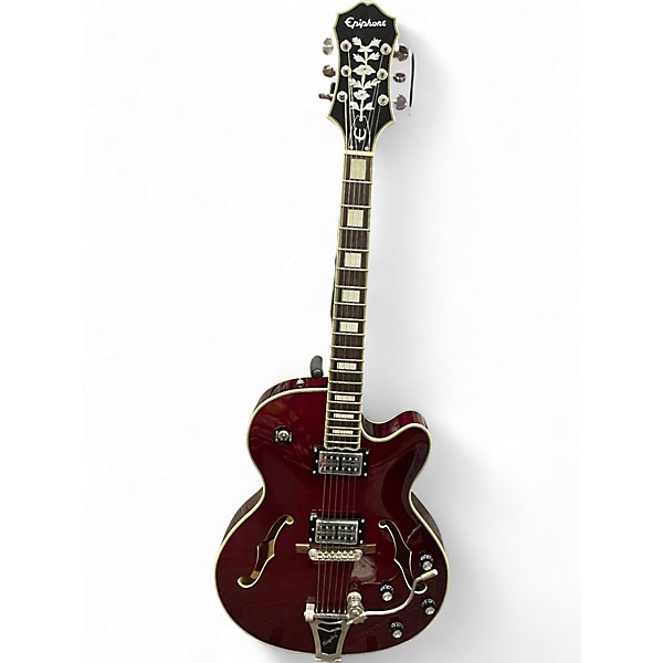 Used Epiphone Swingster Burgundy Hollow Body Electric Guitar