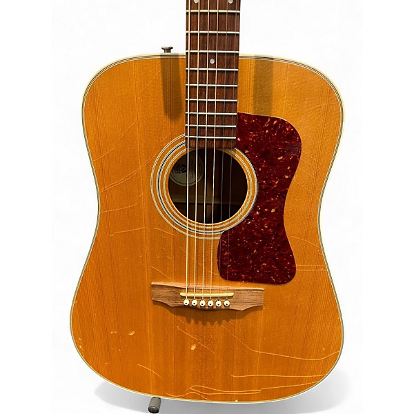 Used Guild D40 Natural Acoustic Electric Guitar