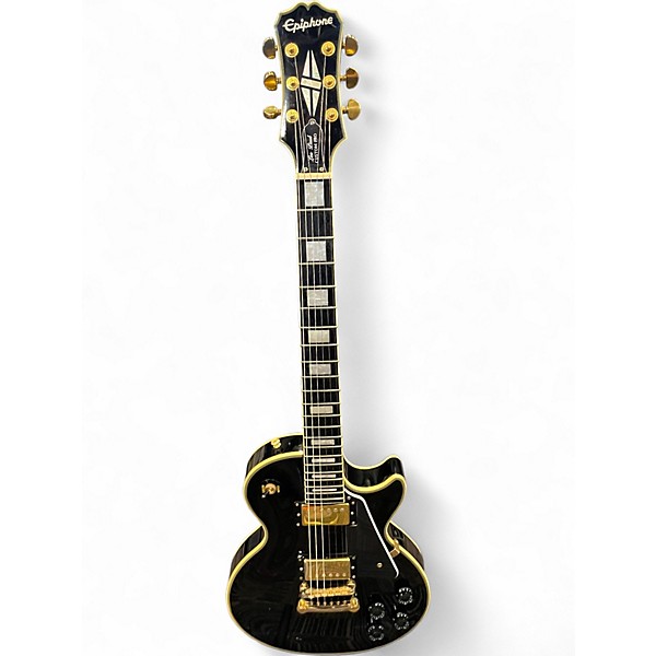 Used Epiphone Les Paul Custom Pro BLACK Solid Body Electric Guitar