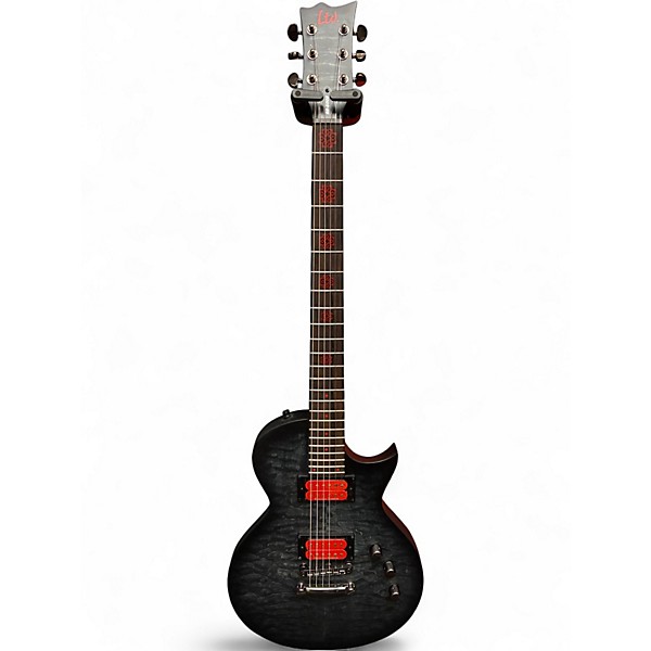 Used 2022 ESP LTD BB-600B FLAME GREY Baritone Guitars