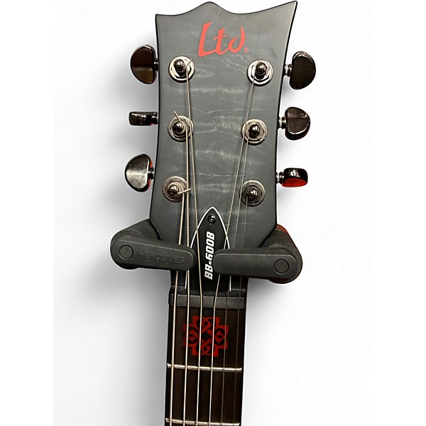 Used 2022 ESP LTD BB-600B FLAME GREY Baritone Guitars