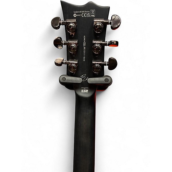Used 2022 ESP LTD BB-600B FLAME GREY Baritone Guitars