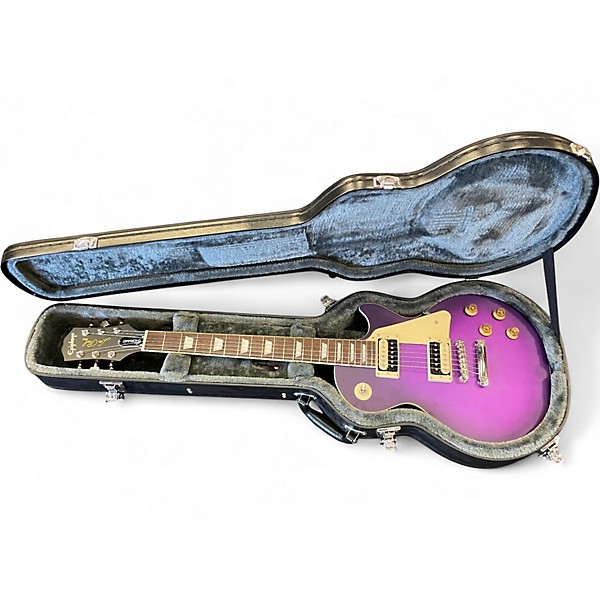 Used Epiphone Les Paul Classic Worn Purple Solid Body Electric Guitar