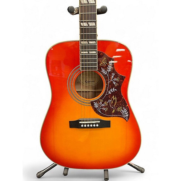 Used Epiphone Hummingbird Pro Cherry Sunburst Acoustic Electric Guitar
