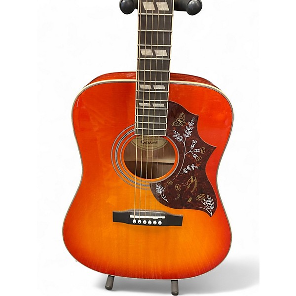 Used Epiphone Hummingbird Pro Cherry Sunburst Acoustic Electric Guitar