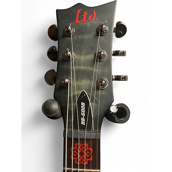Used ESP LTD BB-600B BEN BURNLEY TRANSPARENT BLACK BURST Baritone Guitars