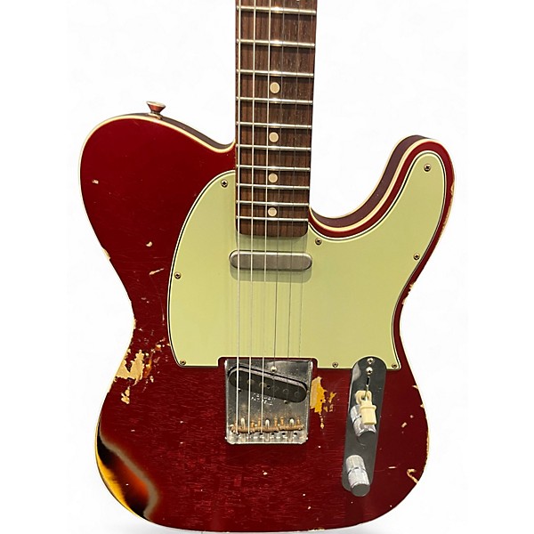 Used Fender LTD 60's Custom Shop Telecaster Heavy Relic Candy Apple Red Solid Body Electric Guitar