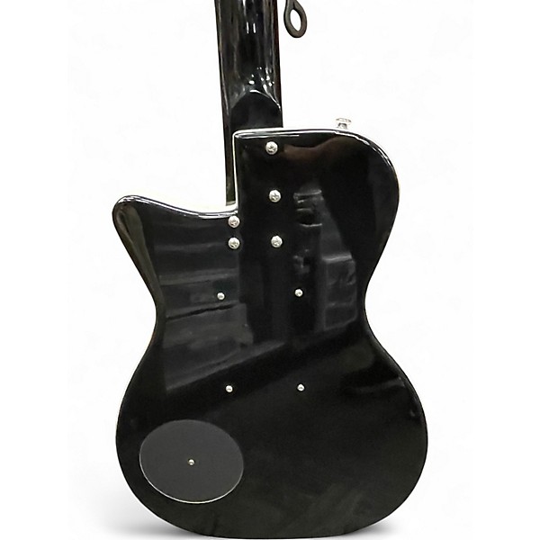 Used Danelectro Baritone Black Hollow Body Electric Guitar