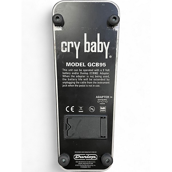 Used Dunlop GCB95 Original Crybaby Wah Effect Pedal