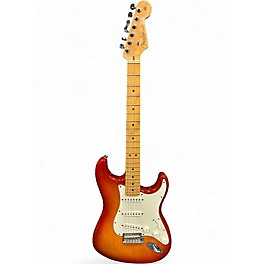 Used Fender American Professional Stratocaster SSS Trans Amber Solid Body Electric Guitar