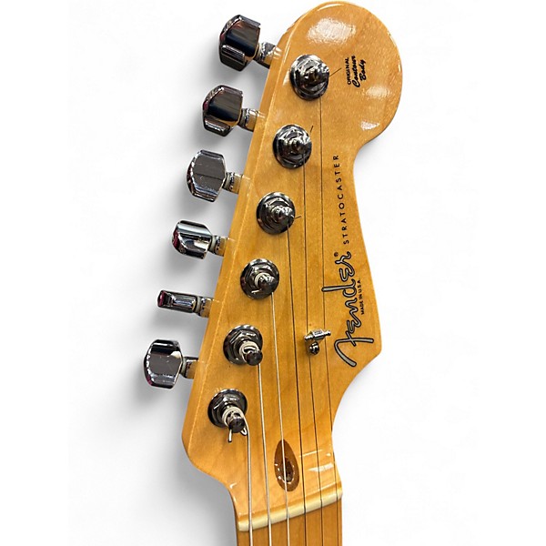 Used Fender American Professional Stratocaster SSS Trans Amber Solid Body Electric Guitar