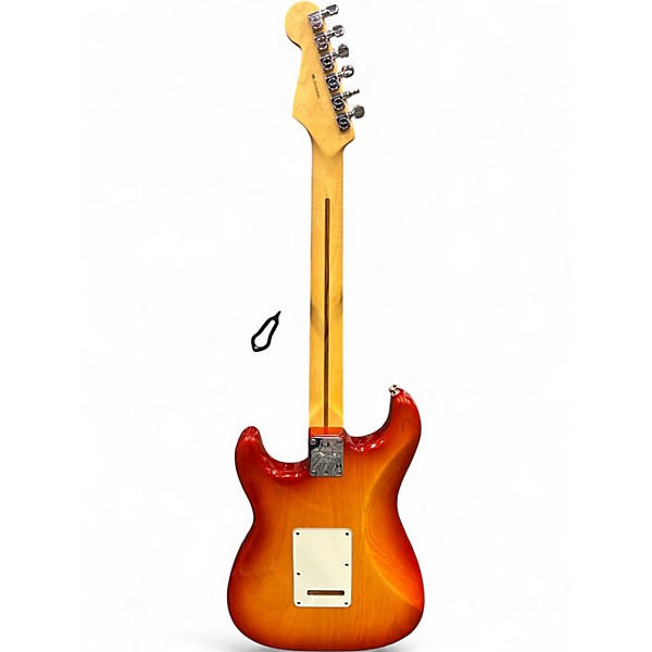 Used Fender American Professional Stratocaster SSS Trans Amber Solid Body Electric Guitar