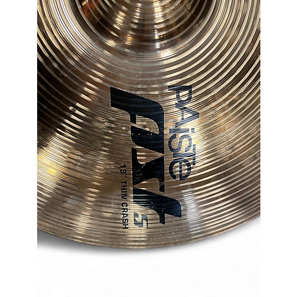 Used Paiste 18in PST5 Crash Ride Cymbal