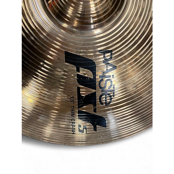 Used Paiste 18in PST5 Crash Ride Cymbal