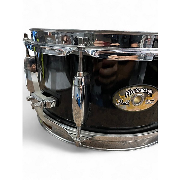 Used Pearl 5X10 Firecracker Snare Black Drum