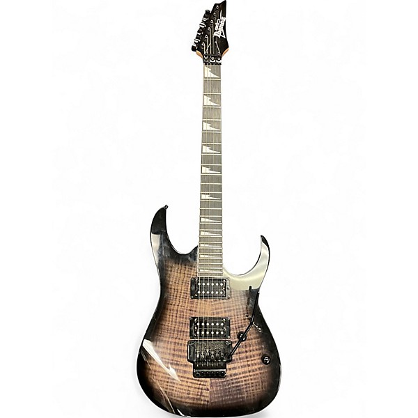 Used Ibanez GIO RG320 Trans Black Solid Body Electric Guitar
