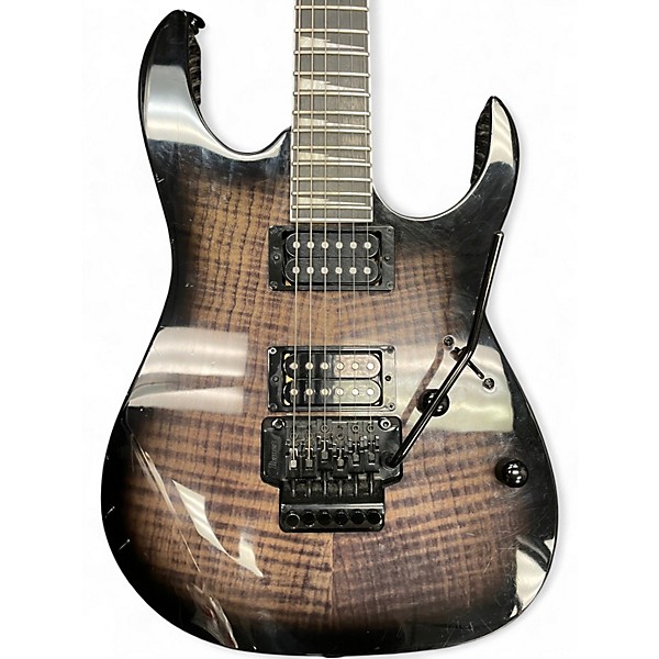 Used Ibanez GIO RG320 Trans Black Solid Body Electric Guitar