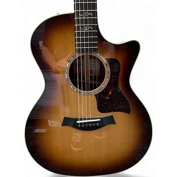 Used Taylor 414CE V-Class Shaded Edge Burst Acoustic Electric Guitar