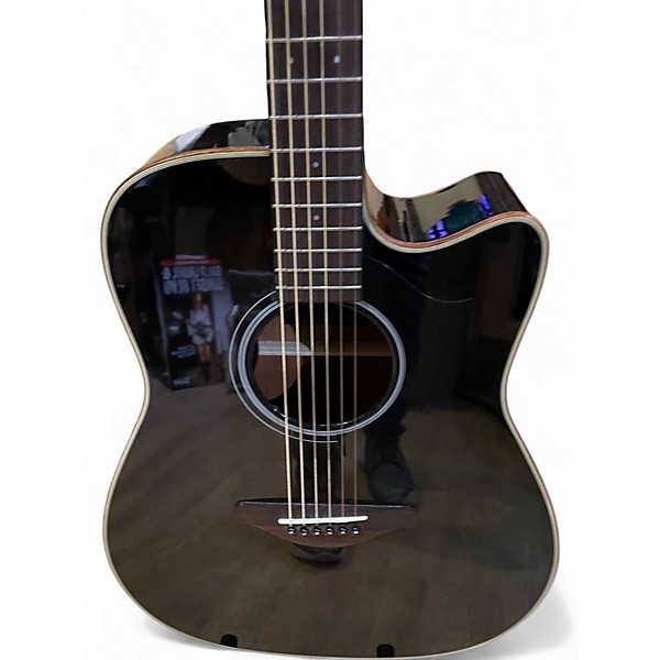 Used Yamaha A1M Black Acoustic Electric Guitar