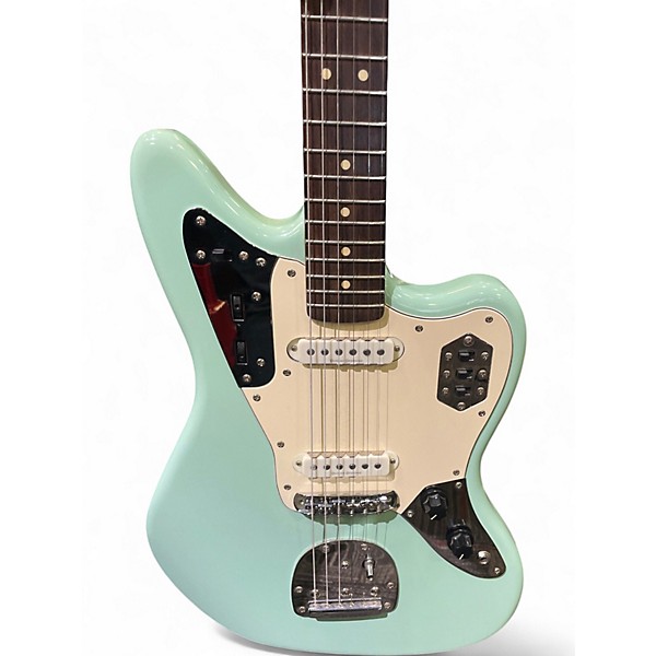 Used Squier Vintage Modified Jaguar Surf Green Solid Body Electric Guitar