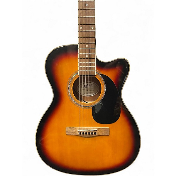 Used Mitchell 0120CESB 3 Color Sunburst Acoustic Electric Guitar