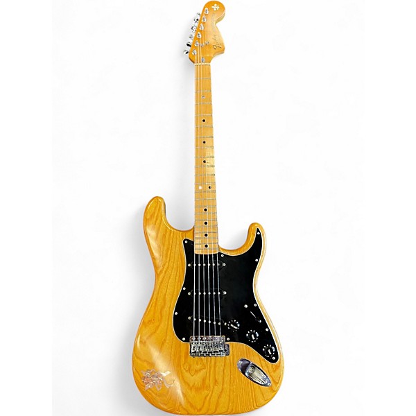 Vintage 1979 Fender Standard Stratocaster Natural Solid Body Electric Guitar