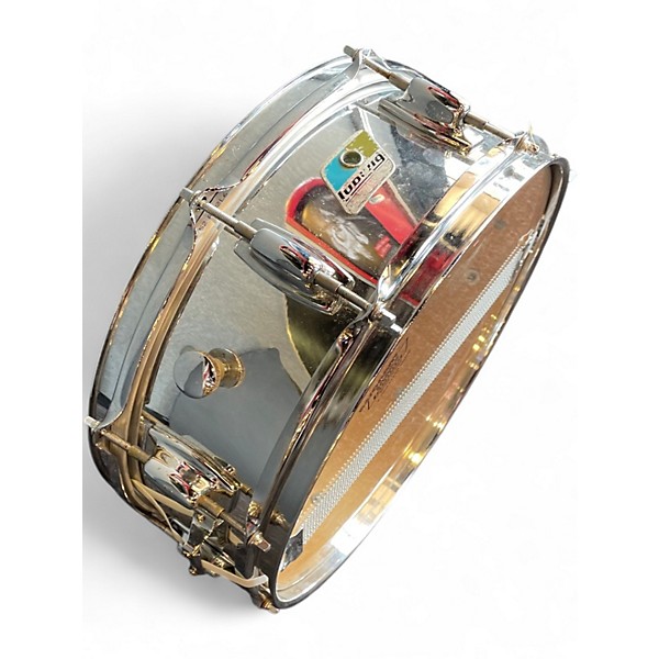 Used Ludwig 14in Resonant Snare Chrome Silver Drum