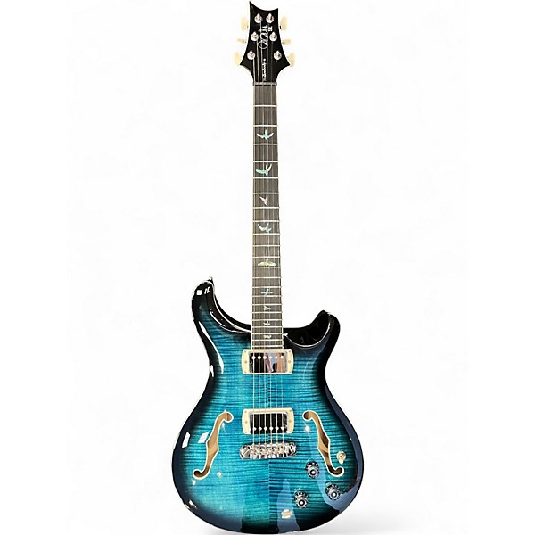 Used PRS SE Hollowbody II Piezo Peacock Blue Hollow Body Electric Guitar