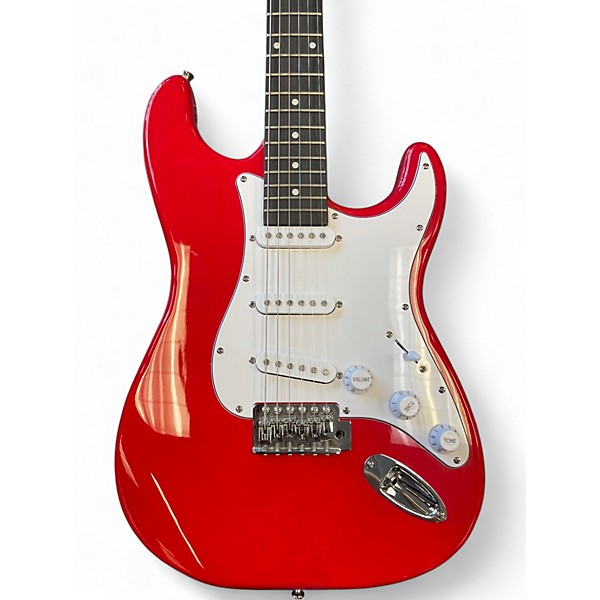 Used ENCORE BLASTER RED Solid Body Electric Guitar