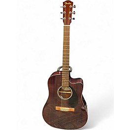 Used Fender CD60-SCE Mahogany Natural Acoustic Electric Guitar
