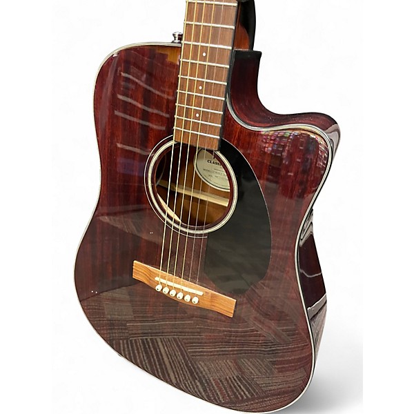 Used Fender CD60-SCE Mahogany Natural Acoustic Electric Guitar
