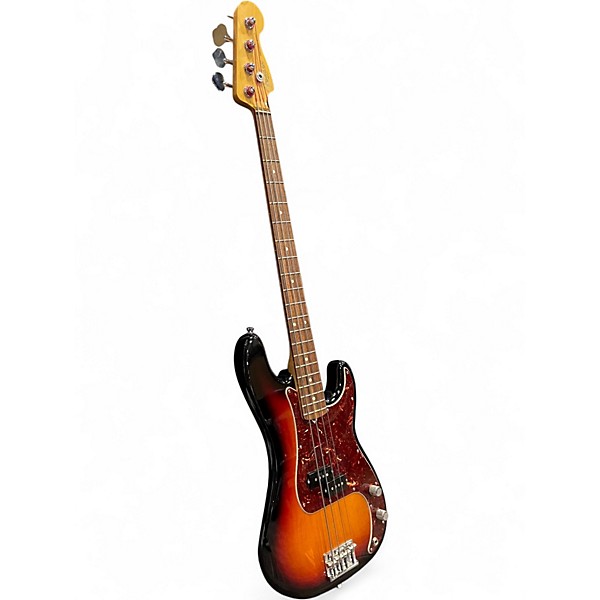 Used 2011 Fender American Standard Precision Bass 3 Color Sunburst Electric Bass Guitar