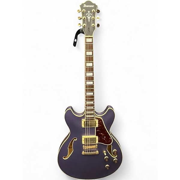 Used Ibanez AS73G Metallic Purple Flat Hollow Body Electric Guitar