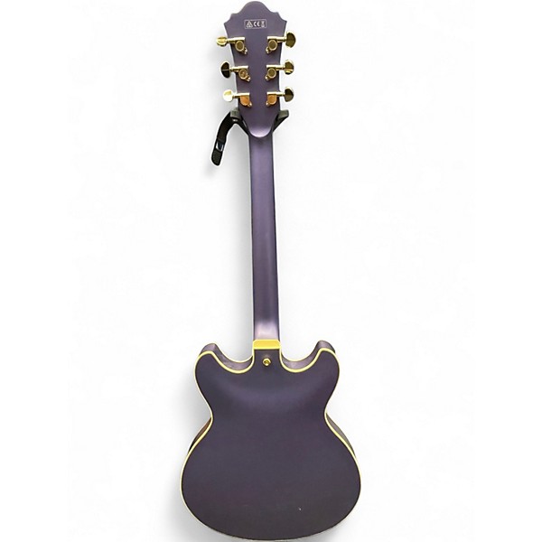 Used Ibanez AS73G Metallic Purple Flat Hollow Body Electric Guitar