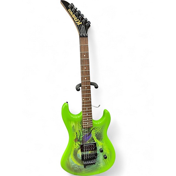 Used Kramer Baretta snake sabo snake green Solid Body Electric Guitar