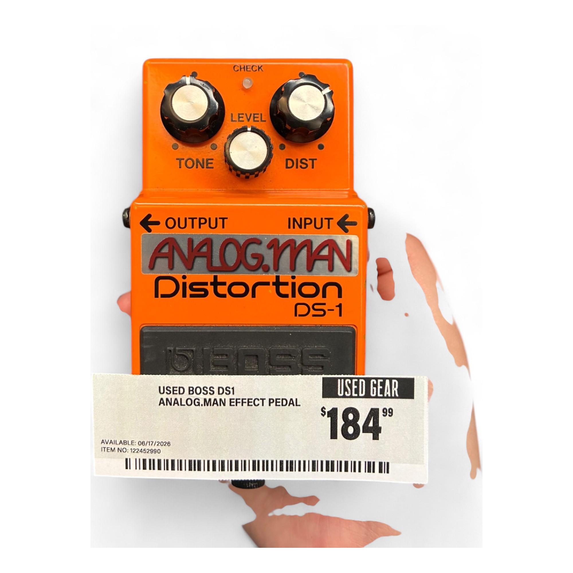 Used BOSS DS1 ANALOG.MAN Effect Pedal | Guitar Center