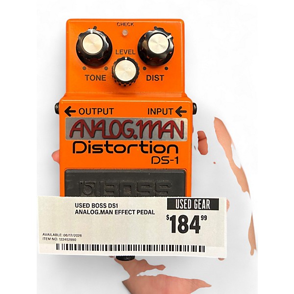 Used BOSS DS1 ANALOG.MAN Effect Pedal