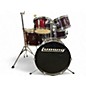 Used Ludwig 5 Piece Accent CS Combo Red Drum Kit thumbnail