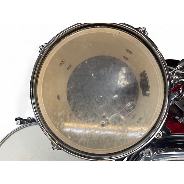 Used Ludwig 5 Piece Accent CS Combo Red Drum Kit