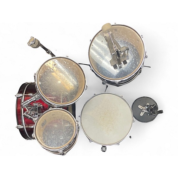 Used Ludwig 5 Piece Accent CS Combo Red Drum Kit