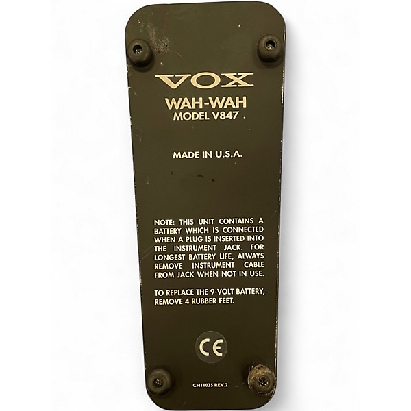 Used VOX V847 Reissue Wah Effect Pedal