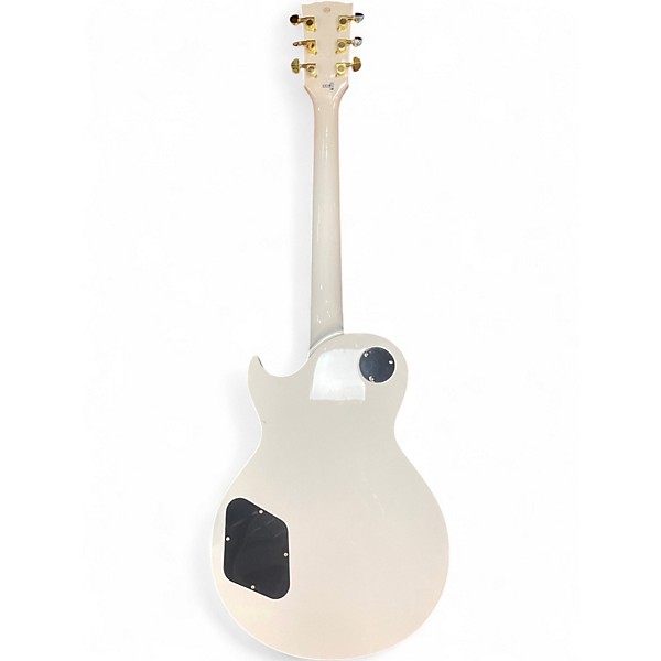 Used Harley Benton SC-500 WH HIGH GLOSS WHITE & GOLD Solid Body Electric Guitar