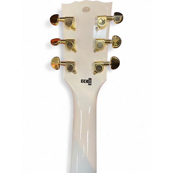 Used Harley Benton SC-500 WH HIGH GLOSS WHITE & GOLD Solid Body Electric Guitar