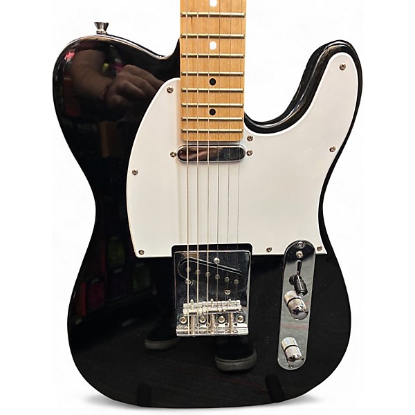 Used Indio Telecaster Classic Black Solid Body Electric Guitar
