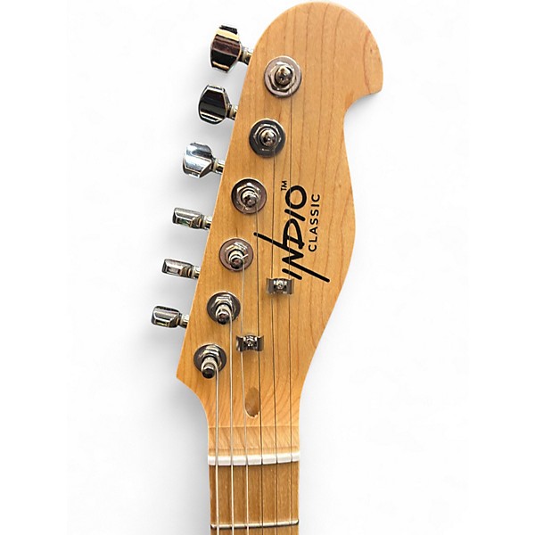 Used Indio Telecaster Classic Black Solid Body Electric Guitar