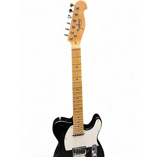 Used Indio Telecaster Classic Black Solid Body Electric Guitar