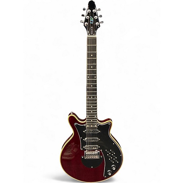 Used Iyv BM Red Special Cherry Solid Body Electric Guitar
