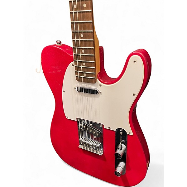 Used Squier Standard Telecaster Red Sparkle Solid Body Electric Guitar