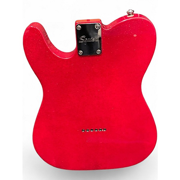 Used Squier Standard Telecaster Red Sparkle Solid Body Electric Guitar