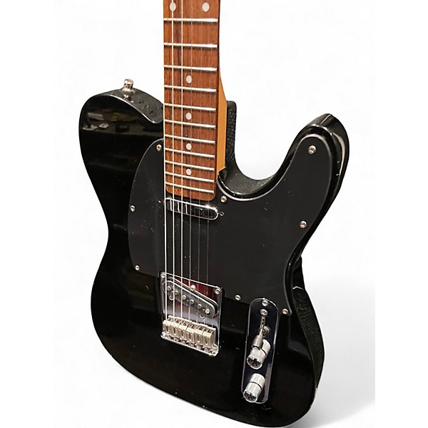 Used Squier Standard Telecaster Black Solid Body Electric Guitar